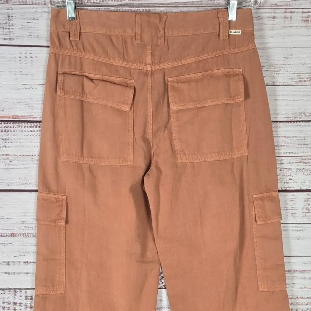 Billabong Walk Along Cargo Pants in Sunburnt Brown 27 Skater Earthy Granola NWT - Picture 7 of 14